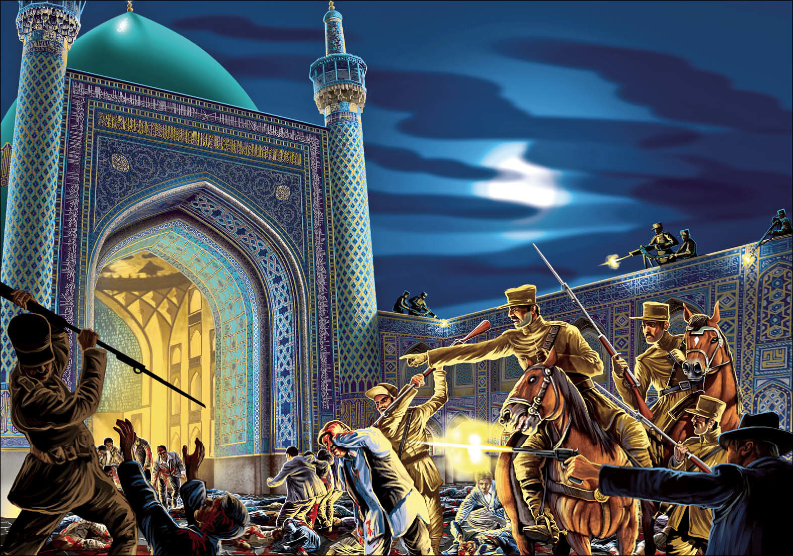سرنیزه رضاخانی علیه حجاب زن ایرانی